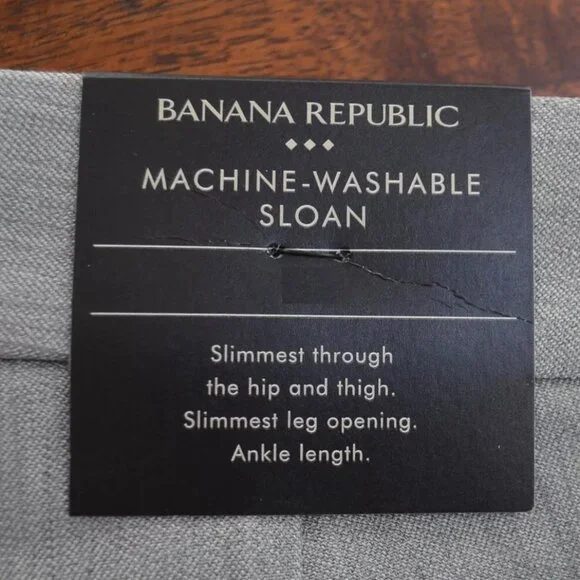 Banana Republic women's Petite Sloan gray Heathered Slim Ankle size 6 petite. - Picture 7 of 10
